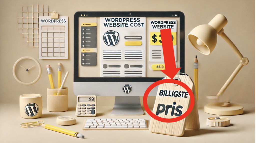 WordPress hjemmeside pris - billigste WordPress hjemmeside