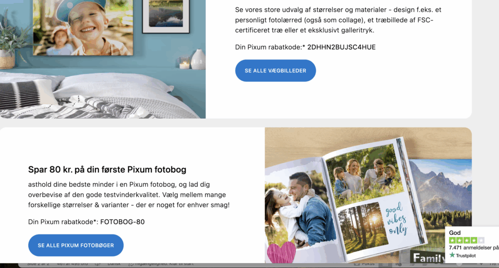 Sådan bruger du din Pixum rabatkode