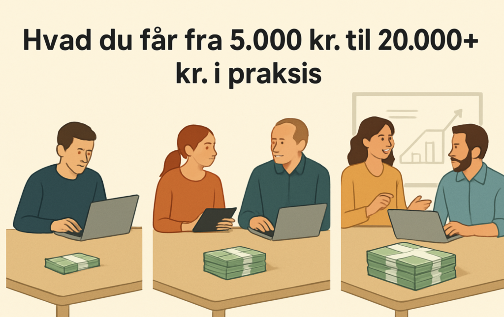 Hvad får du for 5.000 kr. til 20.000+ kr. i praksis